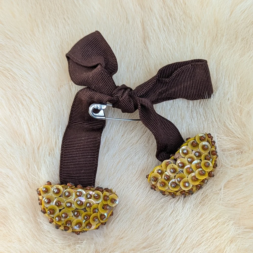 Vintage brown ribbon